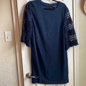 Navy banana republic shift dress